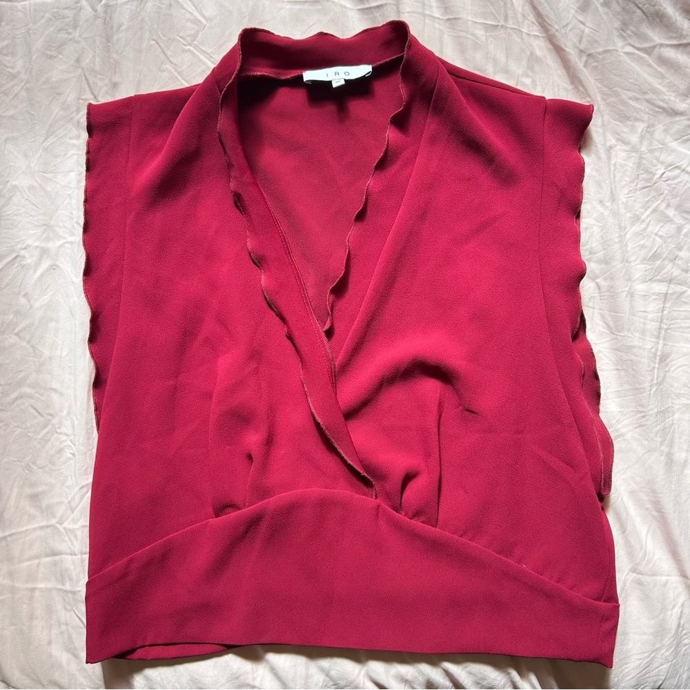 Iro deep v blouse